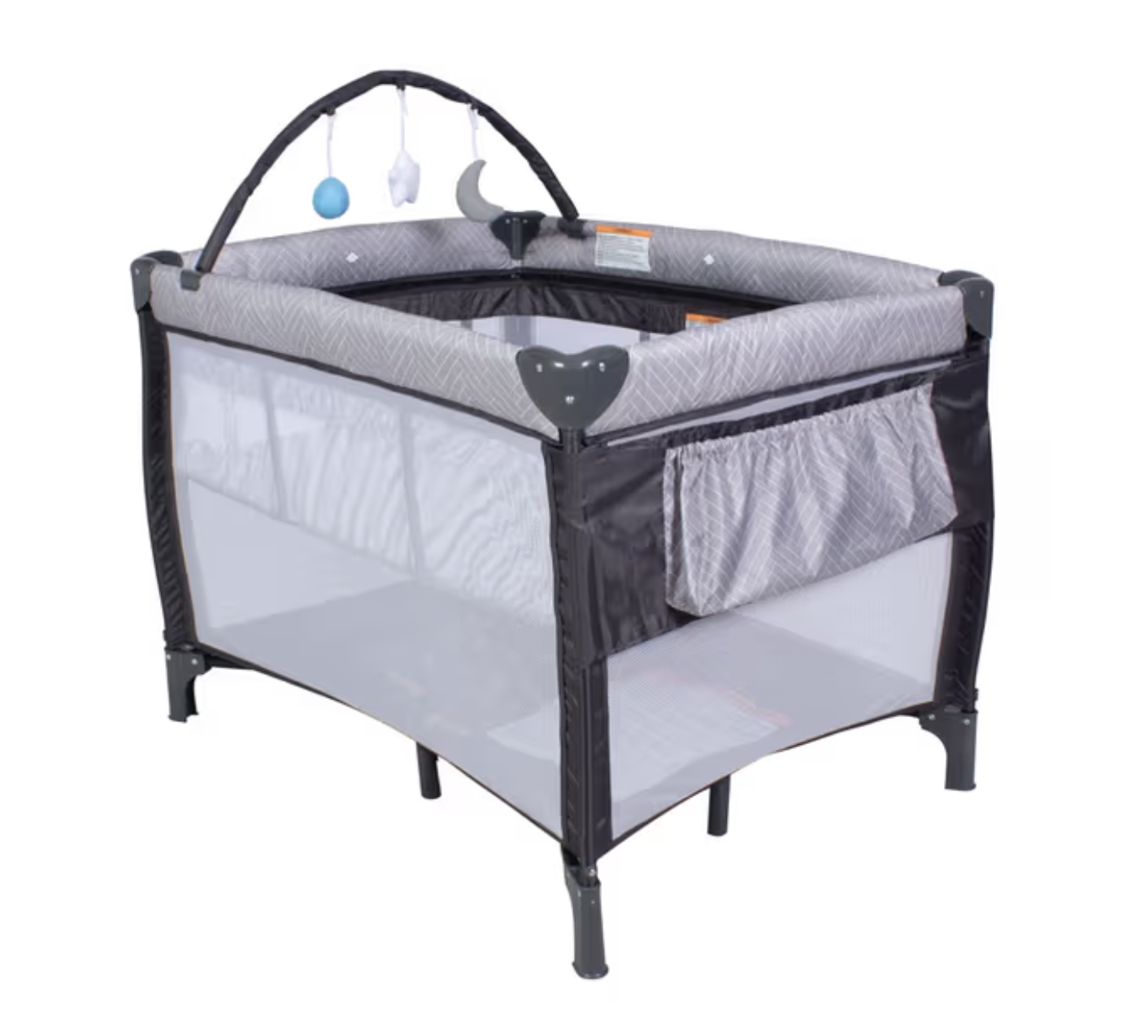 Childcare Indi 3-In-1 Travel Cot Grey - Baby Bunting